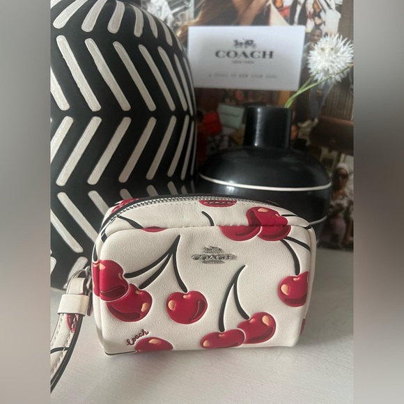 Coach Cherry Pouch Wristlet  (NWT)